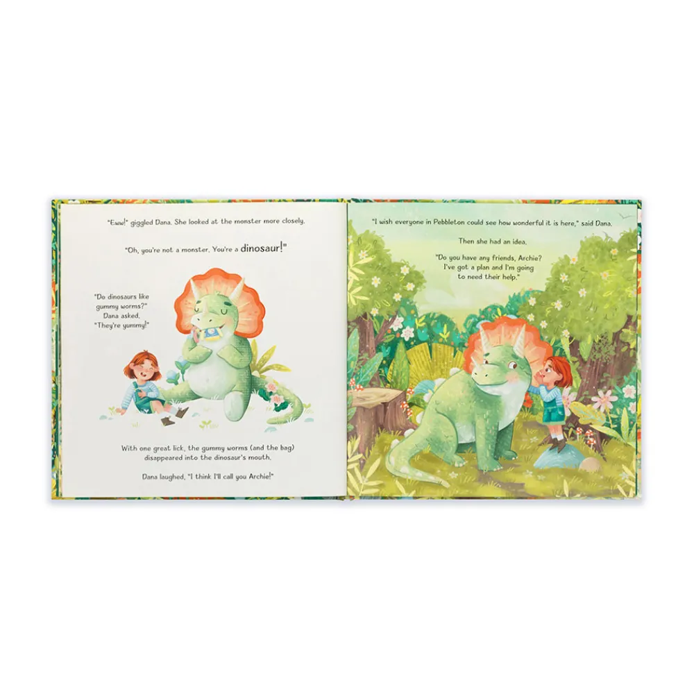 Jellycat Archie, My Dinosaur Friend Book and Archie Dinosaur