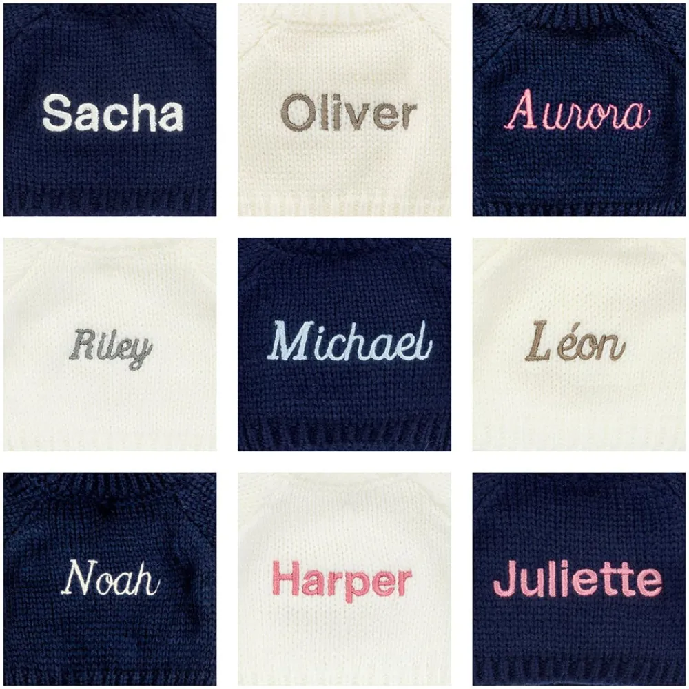 Jellycat Bashful Kitten with Personalised Cream Jumper