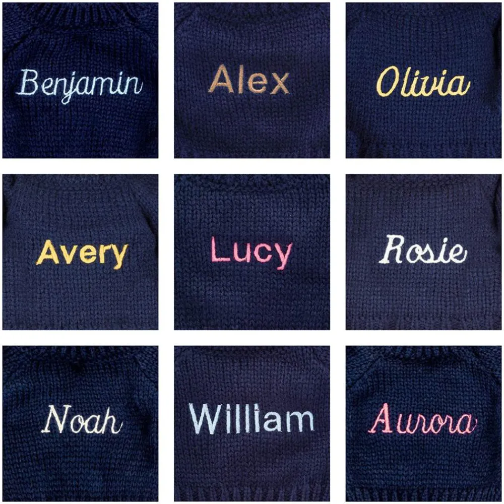Jellycat Bashful Luxe Bunny Luna with Personalised Navy Jumper