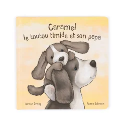 Jellycat Caramel Le Toutou Timide Et Son Papa Livre
