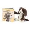 Jellycat Caramel Le Toutou Timide Et Son Papa & Bashful Fudge Puppy Medium