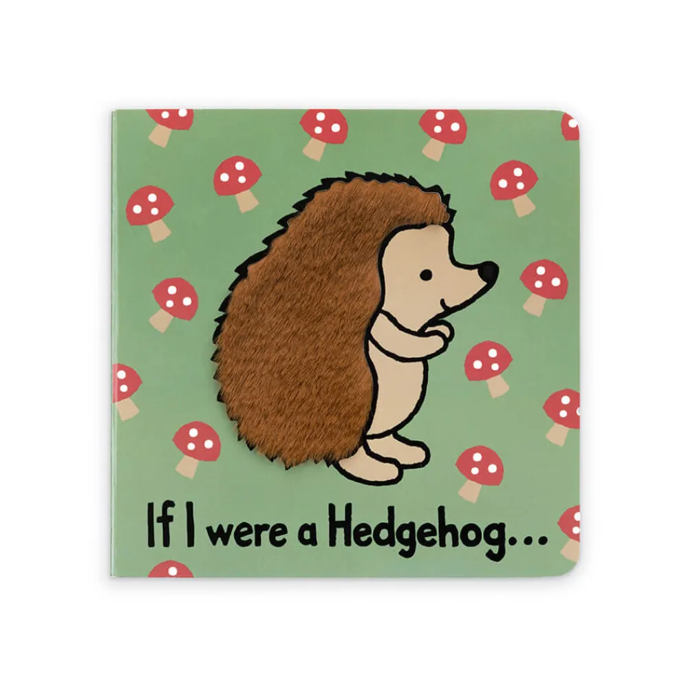 Jellycat If I Were A Hedgehog Board Book and Bashful Hedgehog Medium